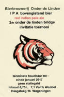 Brouwerij Onder De Linden, IPA Bovengistend Bier Red Indian Pale Ale