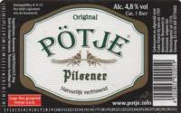 Buitenlandse bieren voor Nederlandse markt (etiket Nederlandse plaatsnaam), Pötje Pilsener