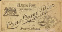 Stoombierbrouwerij Het Hert (Haarlem), Lans' Lager Bier