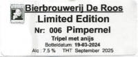 Bierbrouwerij De Roos Anno 1877, Pimpernel