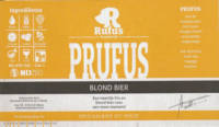 Brouwerij Rufus, Prufus Blond Bier