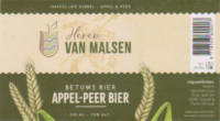 Brouwerij Hommeles, Heren Van Malsen Appel-Peer Bier