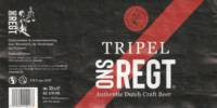 Brouwerij De Toekomst, Ons Regt Tripel