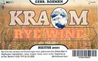 Kraom Beer, Rye Wine Kraom Beer, Rye Wine