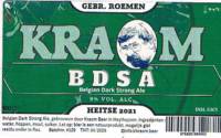 Kraom Beer, BDSA Belgian Dark Strong Ale
