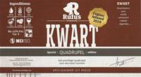 Brouwerij Rufus, Kwart Quadrupel Cognac Infused 2024