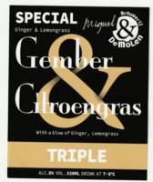 Brouwerij De Molen, Special Gember & Citroengras Triple