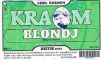 Kraom Beer, Blondj Belgisch Blond Kraom Beer, Blondj Belgisch Blond