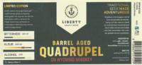 Liberty Craft Beer, Barrel Aged Quadrupel On Wyoming Whisky