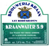 Brouwerij Kraan (Bodegraven), Kraanwater 5.9