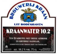 Brouwerij Kraan (Bodegraven), Kraanwater 10.2