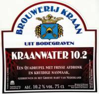 Brouwerij Kraan (Bodegraven), Kraanwater 10.2