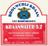 Brouwerij Kraan (Bodegraven), Kraanwater 5.2