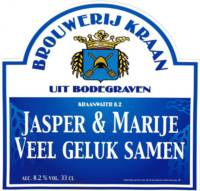 Brouwerij Kraan (Bodegraven), Jasper & Marijje veel geluk samen