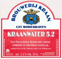 Brouwerij Kraan (Bodegraven), Kraanwater 5.2