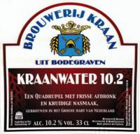 Brouwerij Kraan (Bodegraven), Kraanwater 10.2