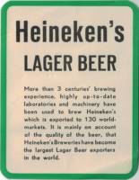 Heineken, Heineken's Lager Beer