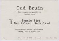 Tommie Sjef Wild Ales, Oud Bruin
