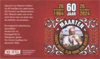 Muifelbrouwerij, Maarten 60 jaar