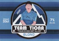 Buitenlandse bieren voor Nederlandse markt (etiket Nederlandse plaatsnaam), Team Tiona Blond