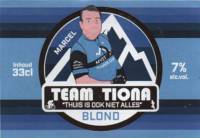 Buitenlandse bieren voor Nederlandse markt (etiket Nederlandse plaatsnaam), Team Tiona Blond