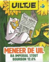 Uiltje Brewing Company, Meneer De Uil BA Imperial Stout Bourbon