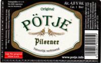 Buitenlandse bieren voor Nederlandse markt (etiket Nederlandse plaatsnaam), Pötje Pilsener