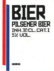 Bavaria, Miro Pilsener Bier