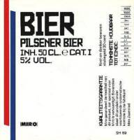 Bavaria, Miro Pilsener Bier