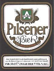 Bavaria, Ons A-merk Pilsener Bier