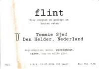 Tommie Sjef Wild Ales, Flint