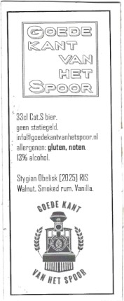Goede Kant van het Spoor, Stygian Obelisk