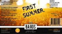 Baron Brouwerij, First Summer Witbier