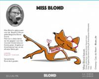 Gebrouwen door Bram, Miss Blond
