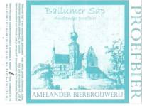 Amelander Bierbrouwerij, Ballumer Sap Proefbier