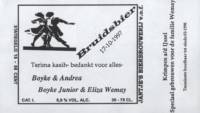 Jantje's Bieren Uden, Bruidsbier