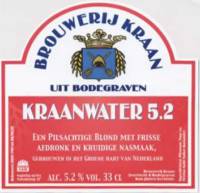 Brouwerij Kraan (Bodegraven), Kraanwater 5.2