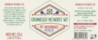 Brouwerij De Kroon Op Leeuwarden, Grunneger Metworst Wit