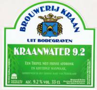 Brouwerij Kraan (Bodegraven), Kraanwater 9.2