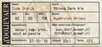 d'Ooijevaer, Code Oranje Strong Dark Ale