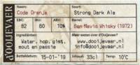 d'Ooijevaer, Code Oranje Strong Dark Ale