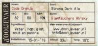 d'Ooijevaer, Code Oranje Strong Dark Ale