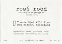 Tommie Sjef Wild Ales, Rosé - Rood