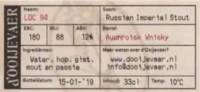 d'Ooijevaer, Loc 94 Russian imperial Stout