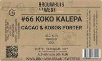 Brouwhuis aan de Werf, #66 Koko Kalepa Cacao & Kokos  Porter