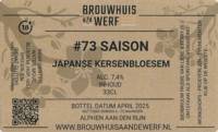 Brouwhuis aan de Werf, #73 Saison Japanse Kersenbloesem
