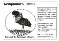 Stadsbrouwerij Almere, Kemphaan's Ultimo