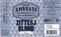 Ambrass Bierbrouwerij, Zittesj Blond