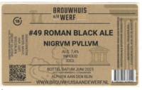 Brouwhuis aan de Werf, #49 Roman Black Ale