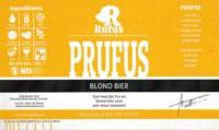 Brouwerij Rufus, Prufus Blond Bier